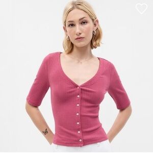 NWOT GAP women’s Modern V-Neck Rib Cardigan